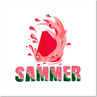 Summer watermelon Posters and Art